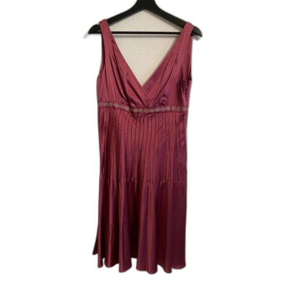ANTONIO MELANI Rose Silk Dress Size 8 - Picture 1 of 10